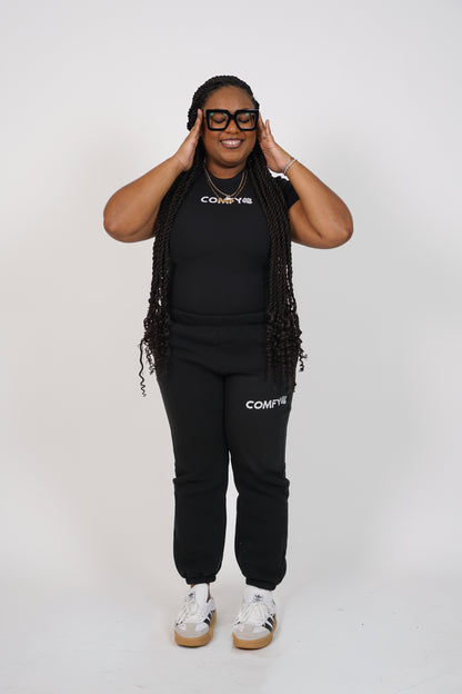 Black Baby Tee & Jogger Set - Halloween Special