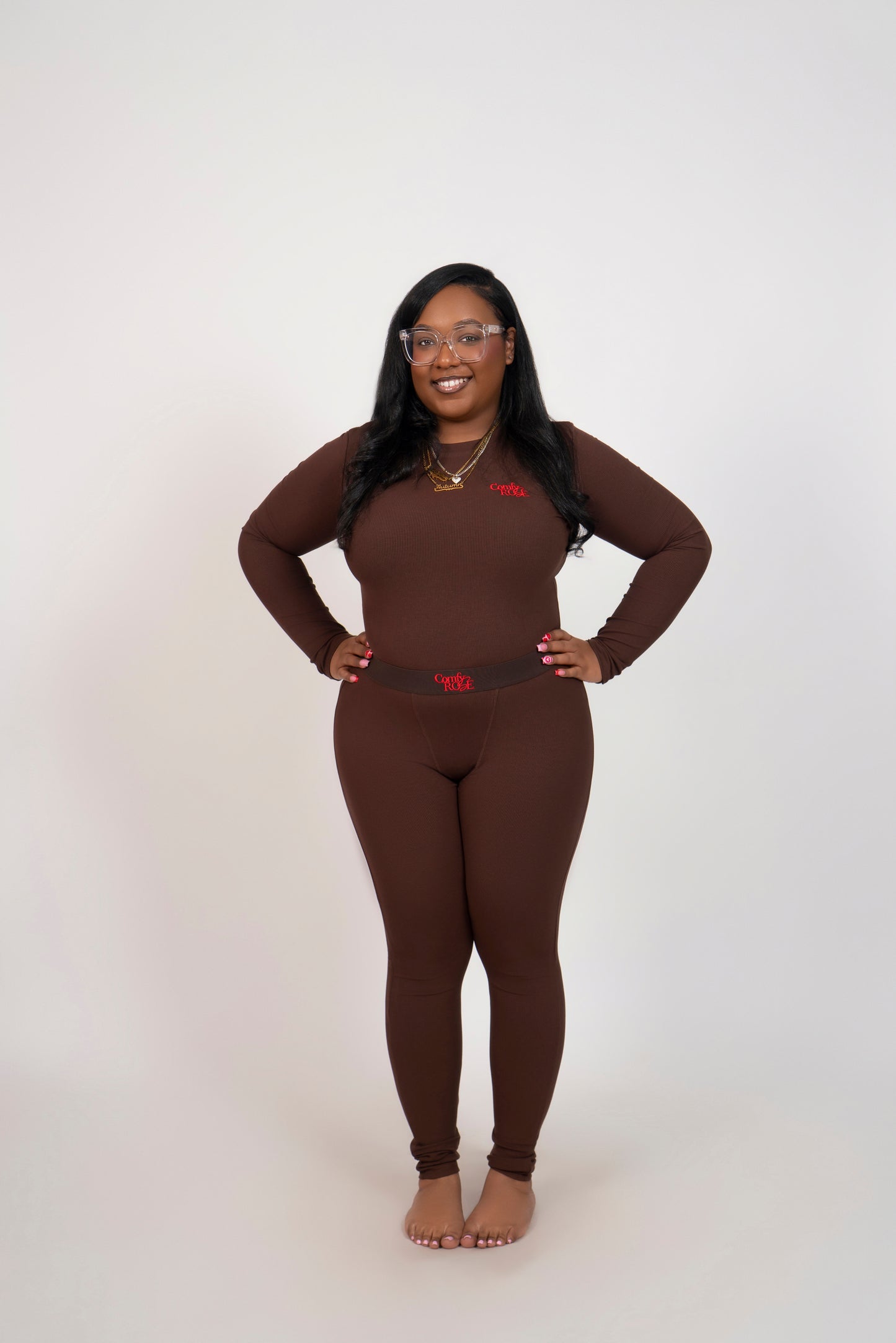 Chocolate Basic Legging Set